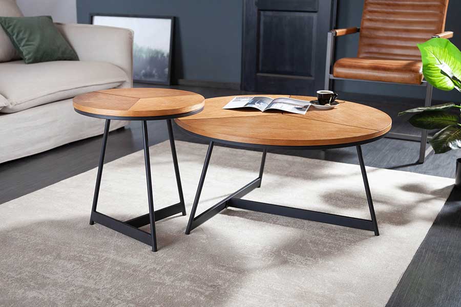 table basse et table d'appoint ronde de salon pas cher